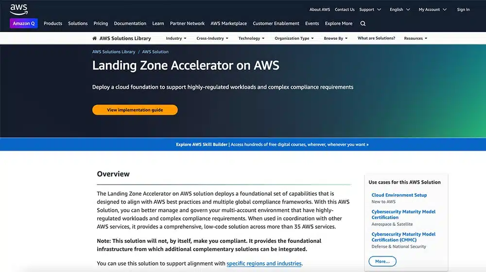 Landing Zone Accelerator on AWS