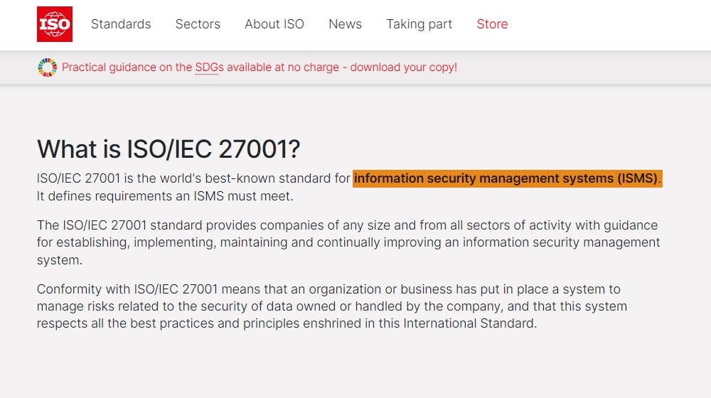 ISO 27001 and ISMS