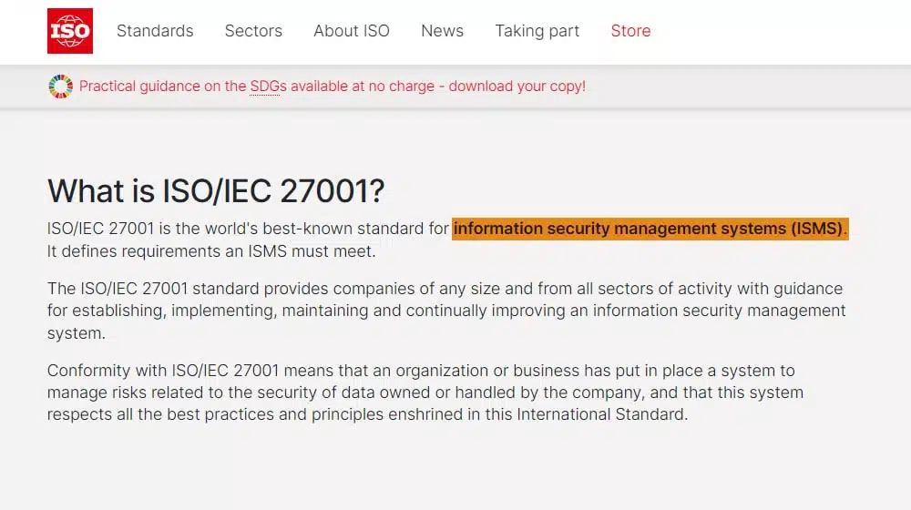 ISO 27001 and ISMS