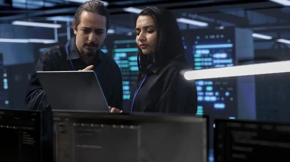 Team Members Reviewing Secure Information