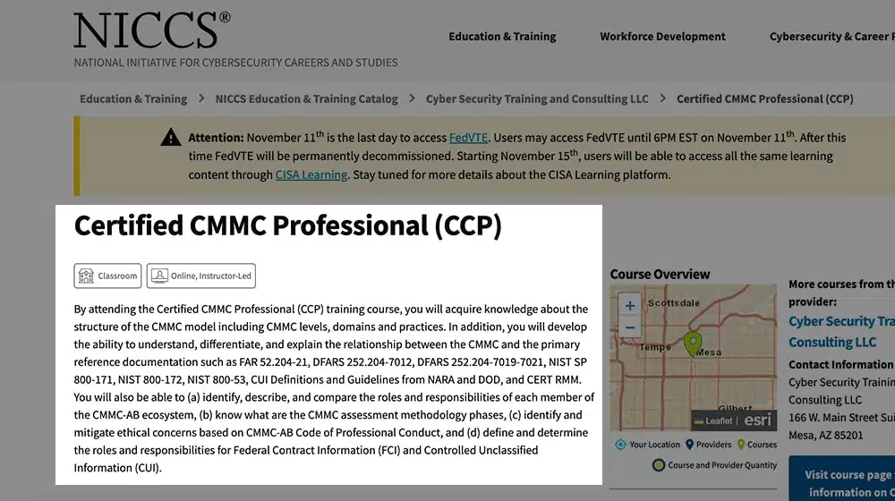Certified CMMC Professional