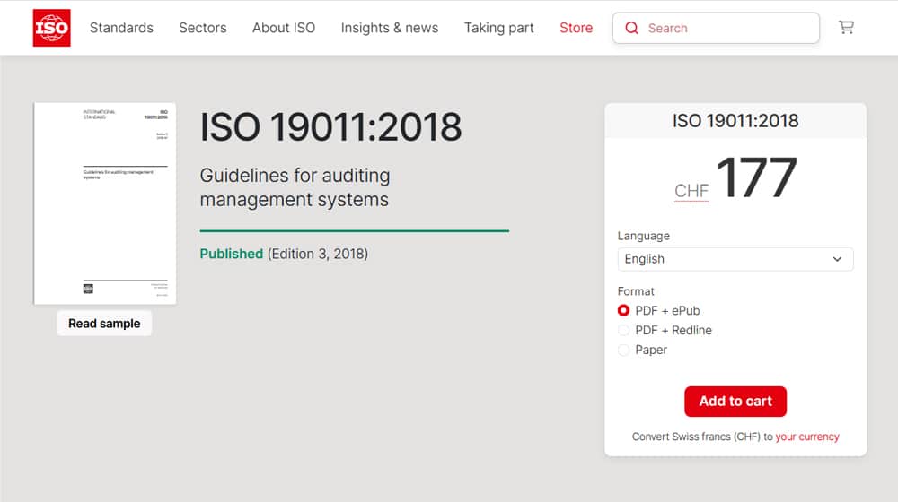 ISO 19011, the Guidelines for auditing management systems standard