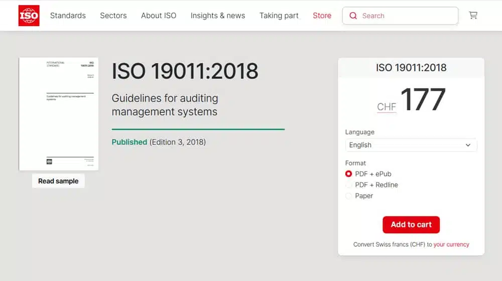 ISO 19011, the Guidelines for auditing management systems standard