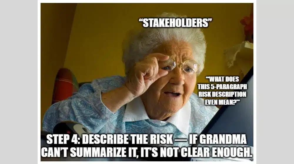 Step 4 Describe the Risk