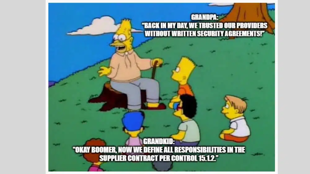 Addressing Security Within Supplier Agreements Control 15.1.2