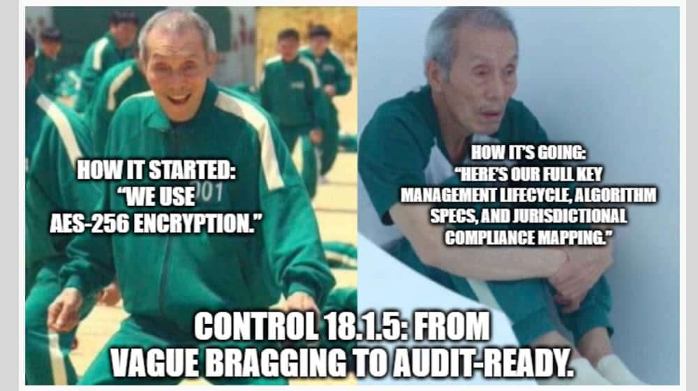 Regulation Of Cryptographic Controls Control 18.1.5