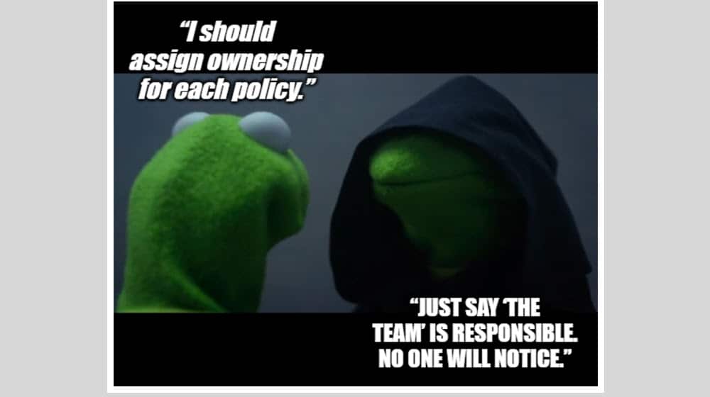 Lack of Ownership and Accountability