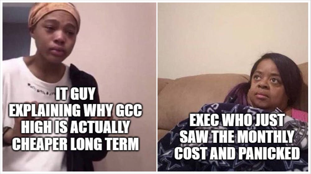 Microsoft 365 GCC High Versus On Premises Microsoft Apps