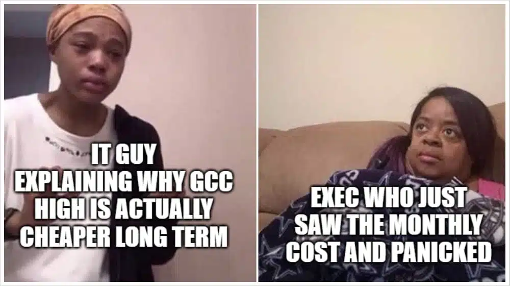 Microsoft 365 GCC High Versus On Premises Microsoft Apps