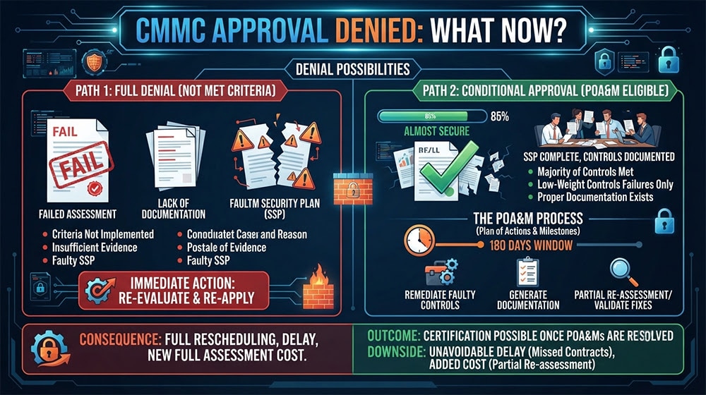 CMMC Approval Denied What Now